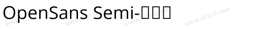 OpenSans Semi字体转换
